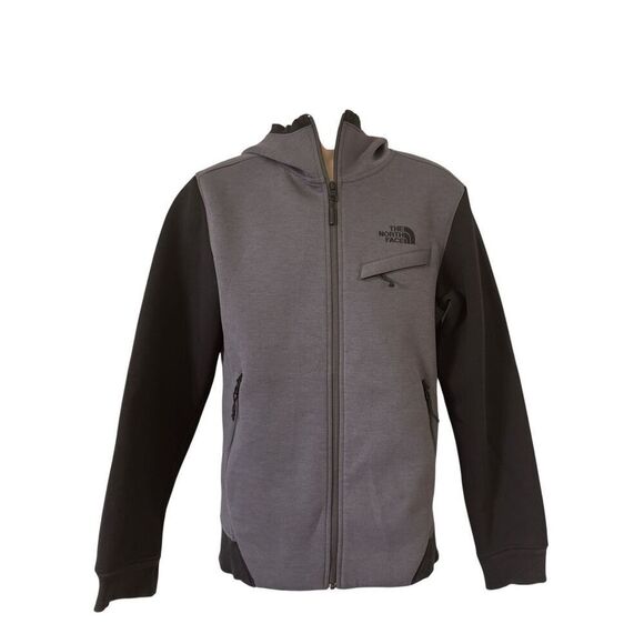 The North Face Thermal 3D Full Zip Hooded Jacket Mens Size Small Gray & Black - Picture 1 of 6